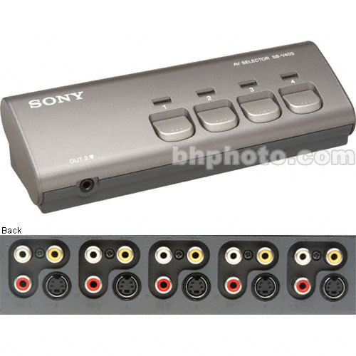 Sony SB-V40S Audio Video Selector, 4x1 SBV40S B&H Photo Video