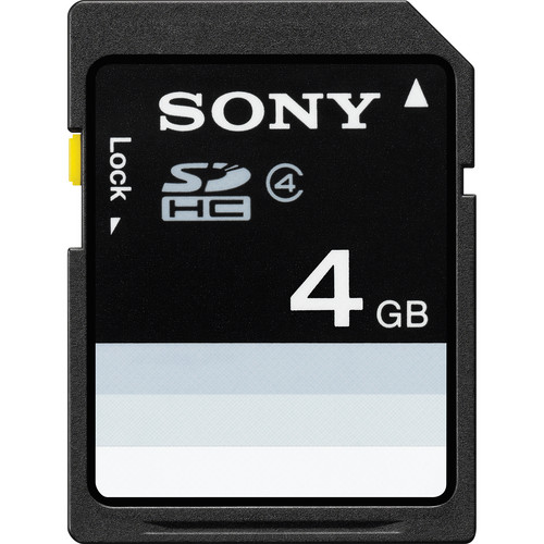 Sony 4GB SDHC Memory Card Class 4