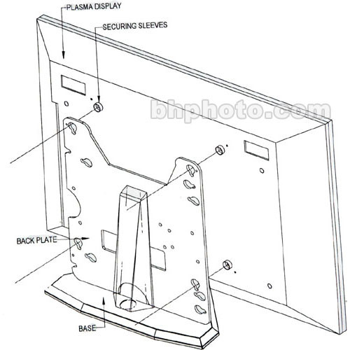 Sony SPMTRIC Clear Design Plasma Table Top Stand