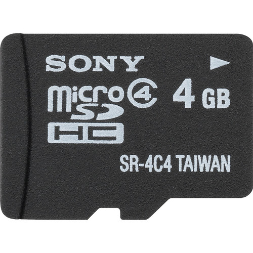 Sony 4GB microSDHC Memory Card Class 4 with SD Adapter
