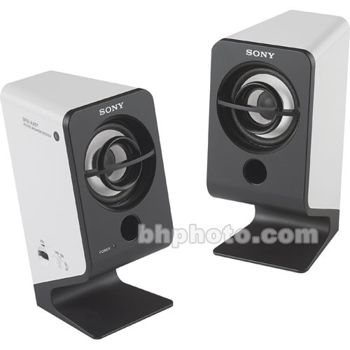 Sony SRS-A201 - Two Piece Active Portable Computer Speakers Black/White