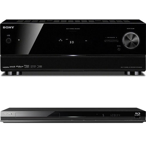 Sony STR-DN1010 7.1-Channel Blu-ray A/V Receiver w/BDP-S370 Blu-ray Player