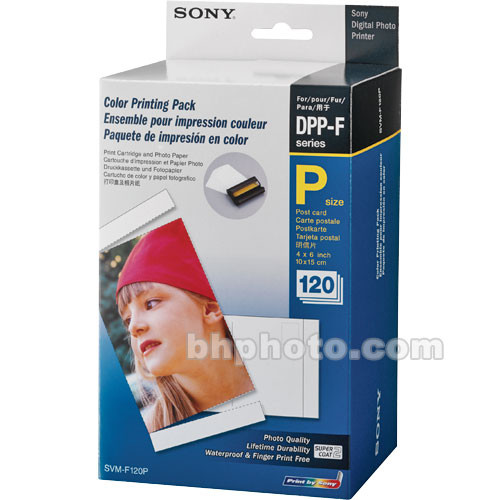 Sony SVM-F120P 4 x 6" Paper with Print Ribbon (120 sheets)