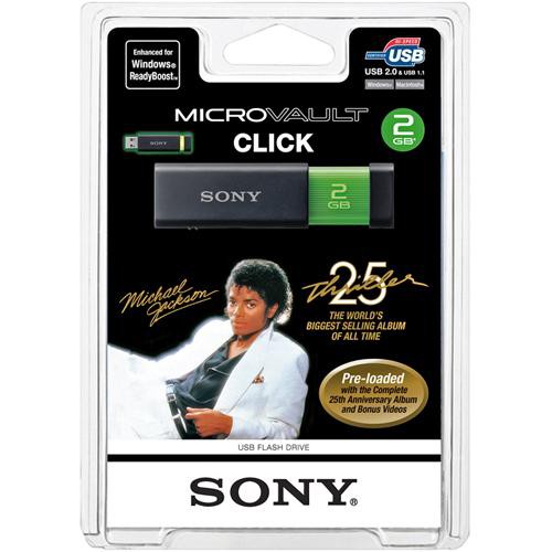 Sony 2GB Micro Vault Click USB Flash Drive - Michael USM2GL/MJ