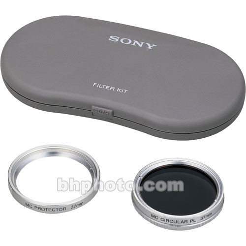 Sony VF-37CPKS 37mm Filter Kit - consists of: Circular Polariser, MC Protector Filters and Case