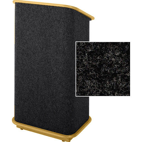 Sound-Craft Systems CFL Floor Lectern (Charcoal /Natural Oak)