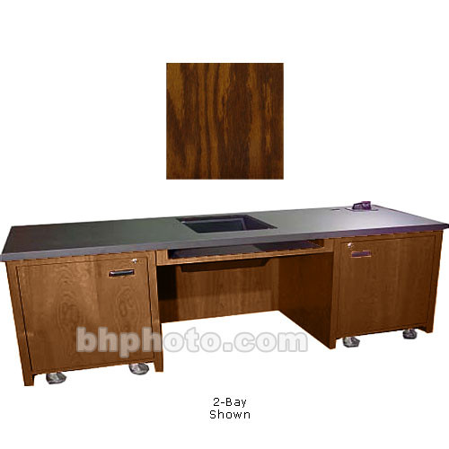 Sound-Craft Systems 1-Bay Custom Presentation Desk (Dark Oak)