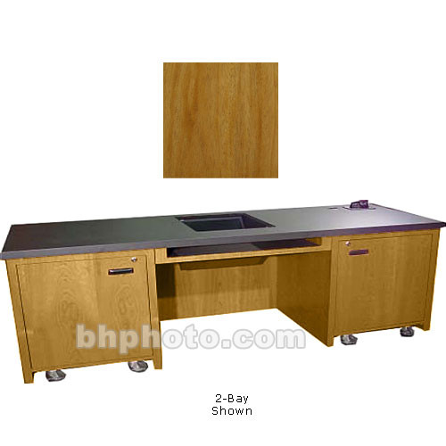 Sound-Craft Systems 1-Bay Custom Presentation Desk (Natural Mahogany)