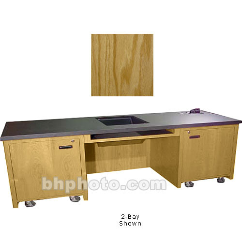 Sound-Craft Systems 1-Bay Custom Presentation Desk (Natural Oak)