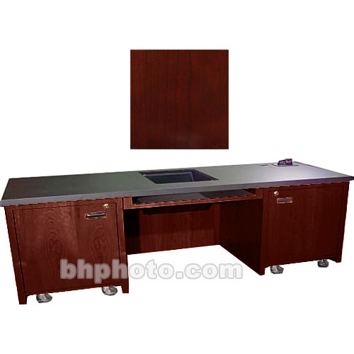 Sound-Craft Systems 2-Bay Custom Presentation Desk (Dark Cherry)