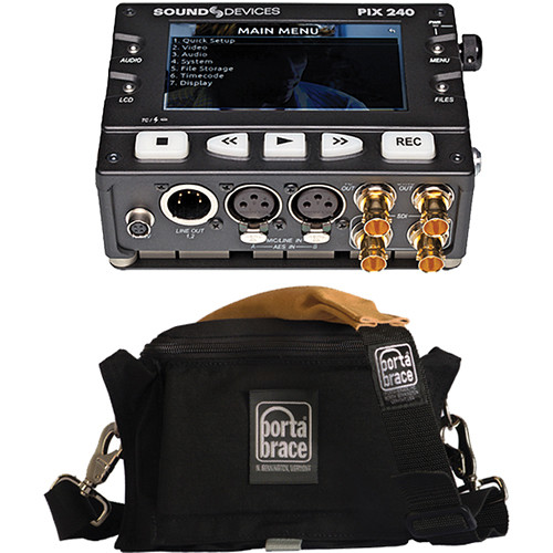 Sound Devices PIX 240 Video Recorder with Porta Brace Case Kit