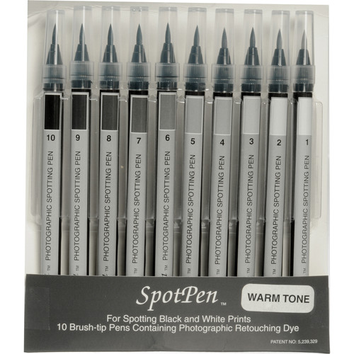 SpotPen Retouching Pen Set (Warm Tone) for B&W - Set of 10