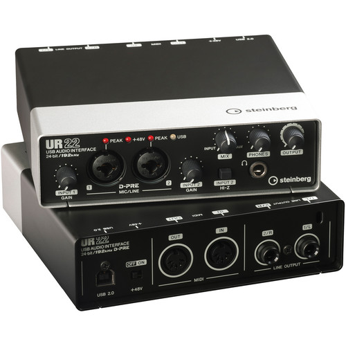 Steinberg UR22 - USB 2.0 Audio Interface with Dual Microphone Preamps