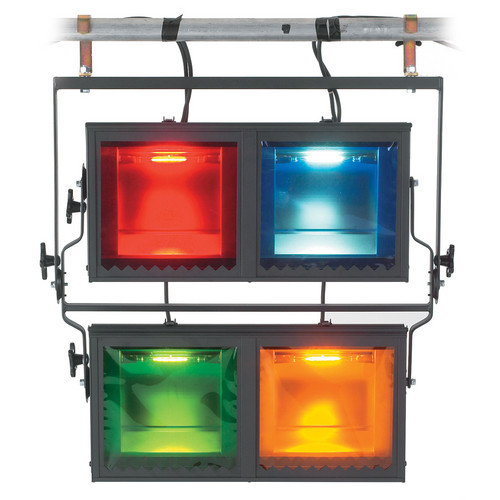 Strand Lighting Aurora 4-Way Square Cyc Light (120VAC)