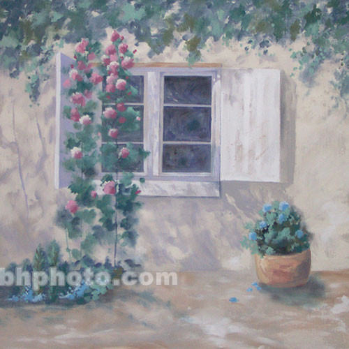 Studio Dynamics Canvas Scenic Background (7 x 9', Hollyhock Cottage)