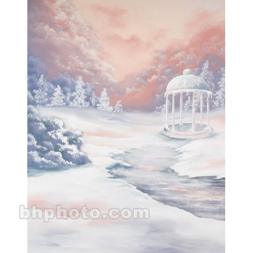 Studio Dynamics Canvas Scenic Background (7 x 9', Winter Gazebo )