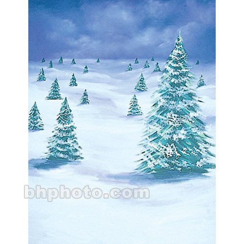 Studio Dynamics Canvas Scenic Background (8 x 10', Winter Trees)