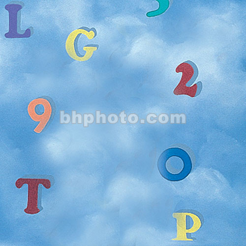 Studio Dynamics Canvas Scenic Background (8 x 8', Alphabet Sky)