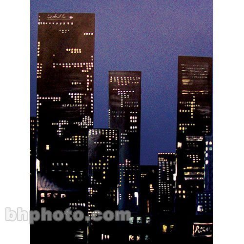 Studio Dynamics Canvas Scenic Background (9 x 12', City at Night )