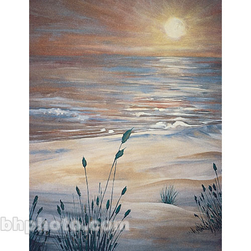 Studio Dynamics Canvas Scenic Background (9 x 8', Sunset Beach  )