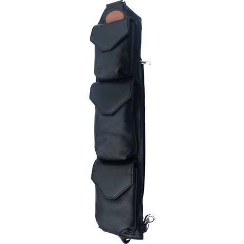 Sucaro Freedom Strap with Magnetic Flaps (Smooth Black Nappa Leather)