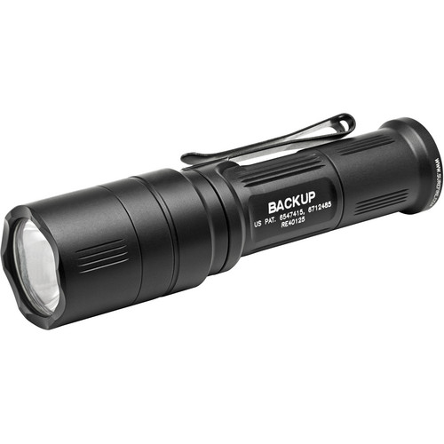 SureFire EB1 Backup LED Flashlight (Shrouded Tailcap, Black)