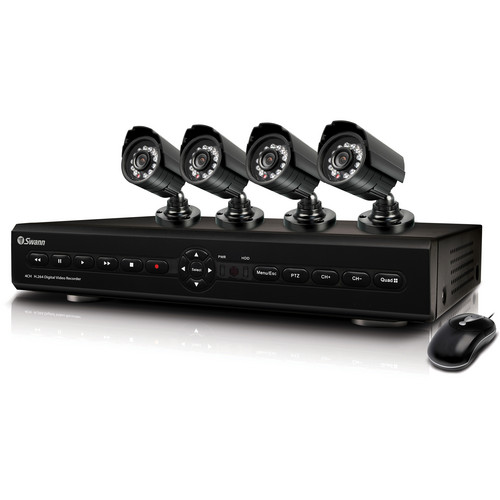 Swann SWDVK-425504 4 Channel DVR with Smartphone Viewing & 4 CCD Cameras