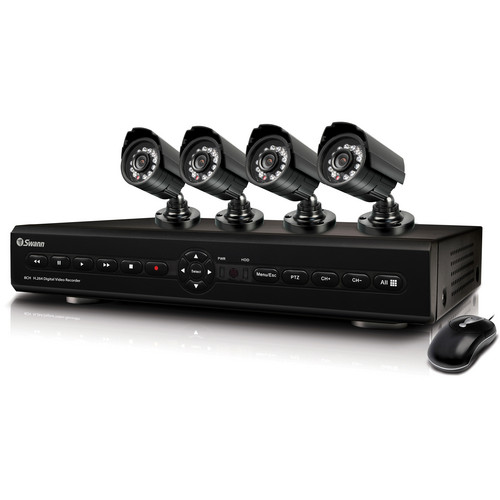 Swann SWDVK-825504 8 Channel DVR with Smartphone Viewing & 4 CCD Cameras