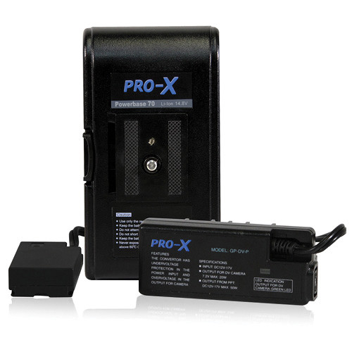 Switronix PowerBase 70 Battery for Panasonic DV, HPX, HVX Cameras (24" Cable)