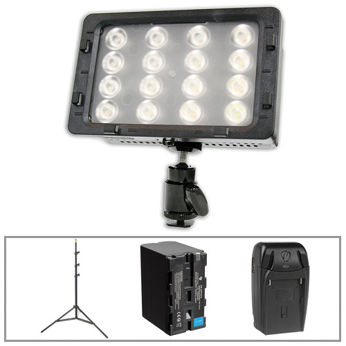 Switronix TorchLED Bolt LED Light with Light Stand and Power Kit