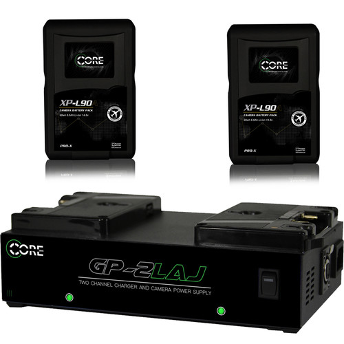 Core SWX XP-L90A Anton Bauer Gold Mount Battery and Charger Kit