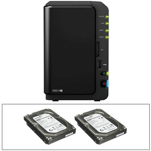 Synology 6TB (2x 3TB) DiskStation DS213+ All-in-One 2-Bay NAS Synology 6TB (2x 3TB) DiskStation DS213+ All-in-One 2-Bay NAS