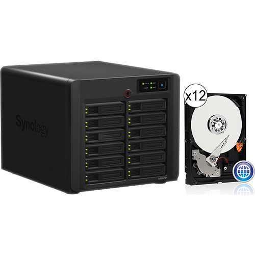 Synology 12TB (12x 1TB) DiskStation DS2413+ 12-Bay NAS Server