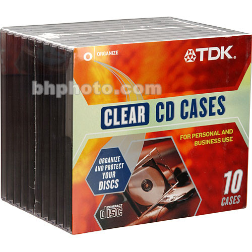 TDK Clear CD Jewel Cases (10)