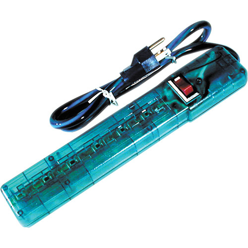 Power Play Products PP-16103MBD 6 - Outlet Surge Protector (Translucent Blue)