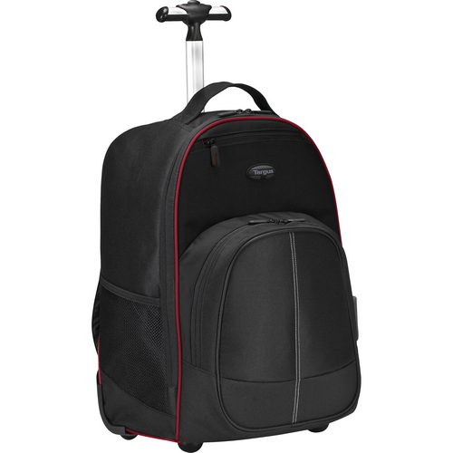 Targus 16" Compact Rolling Backpack (Black / Red)