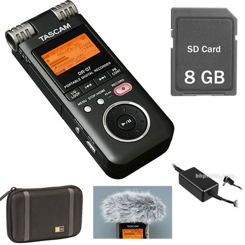 TASCAM DR-07 Value Pack - Portable Recording Bundle