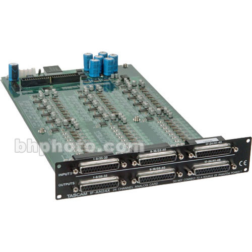 TASCAM IF-AN24X 24-Channel Analog I/O Card for X-48 IF-AN24X B&H