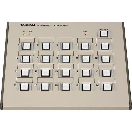 TASCAM RC-SS20 Direct Play Remote for Tascam Solid State Recorder