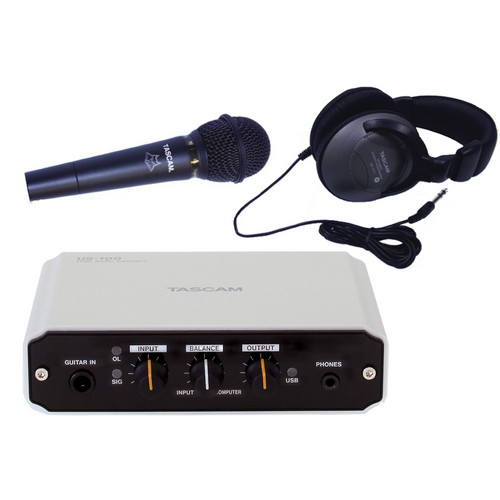 TASCAM Track Pack X1 - USB 2.0 Computer Audio Interface, Mic & Headphone Kit