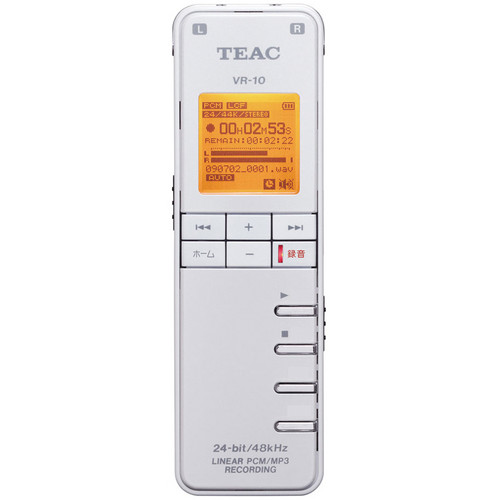 Teac VR-10 Portable Digital Audio Recorder (White)