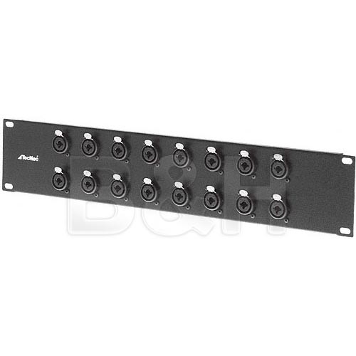 TecNec 16-Channel XLR-1/4" Combo Patch Bay