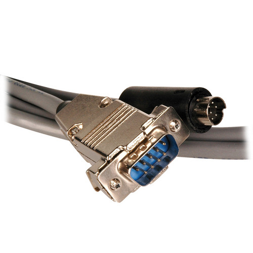 Laird Digital Cinema Plenum Visca Camera Control Cable 9-P D-Sub M to 8-P DIN M 200 Ft