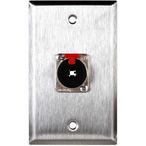 TecNec WPL-1111/BA 1-Gang Wall Plate with 1/4" TRS Jack