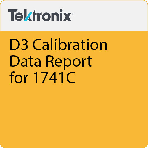 Telestream 3-Year Calibration Data Report for 1741C Monitors