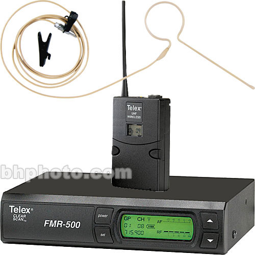 Telex FMR-500 Wireless Headset Microphone System (Beige)