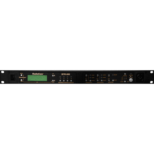 Telex BTR-800 2-Channel UHF Base Station (A5F RTS, H4: 500-518MHz Transmit/668-686MHz Receive)