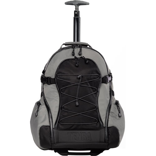 Tenba Shootout Rolling Backpack, Medium (Silver and Black)