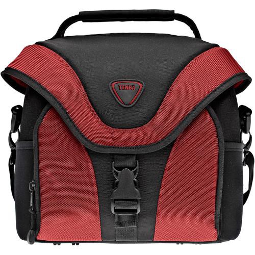 Tenba Mixx Shoulder Bag, Large (Black and Red)