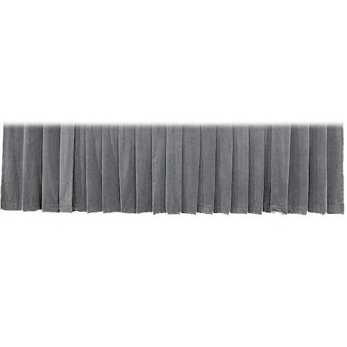 The Screen Works Drapery Panel for the 12'x13' Classic Screen - 15 oz Encore IFR Polyvelour - Gray
